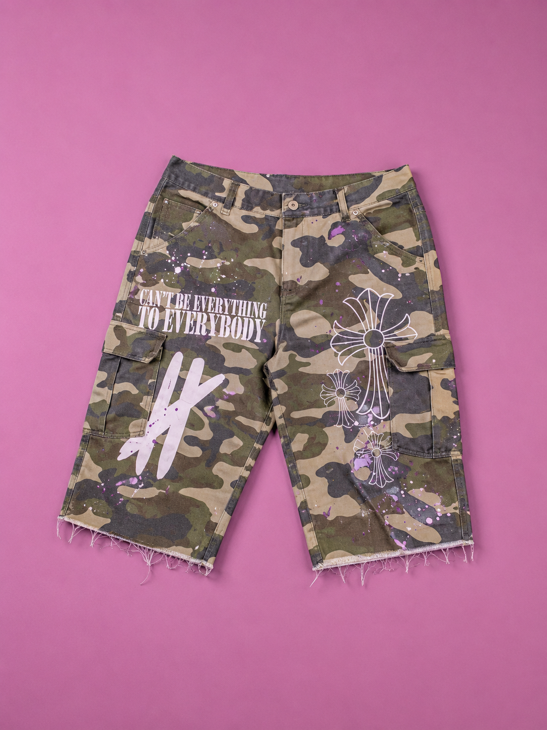“The War” Camo Cargo Shorts