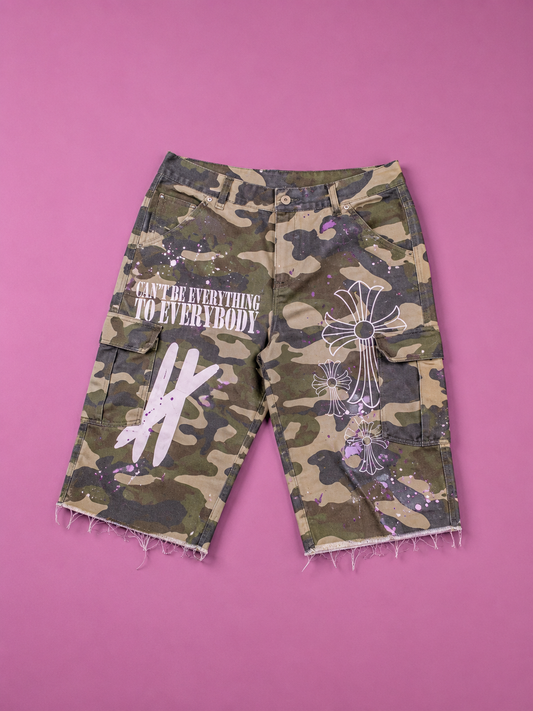 “The War” Camo Cargo Shorts